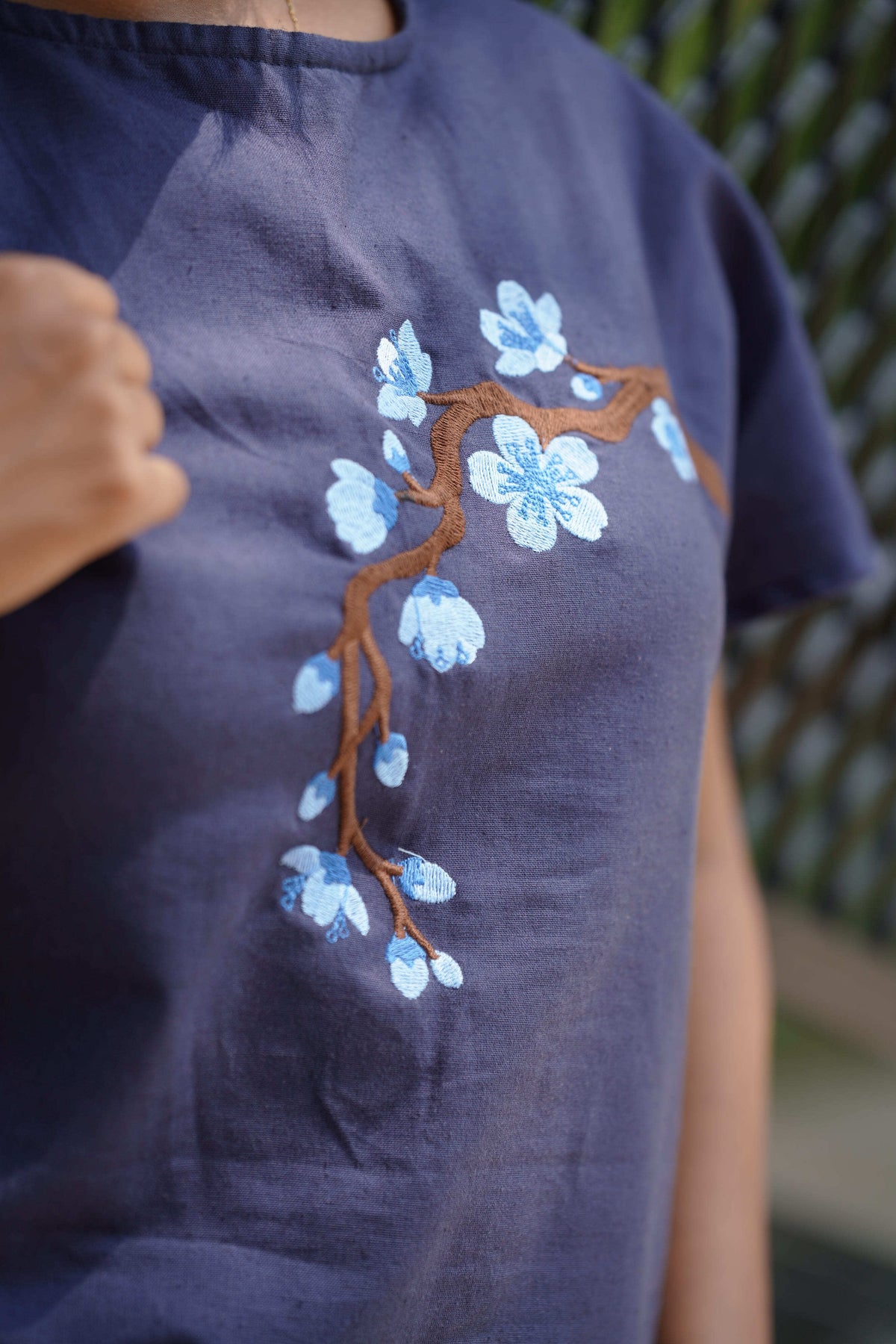 Me-Time Embroidered Box-Top Co-ord Set