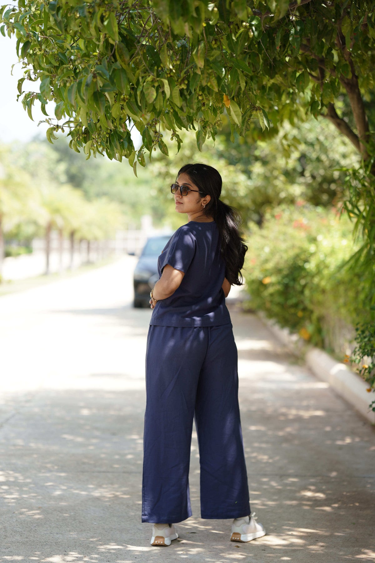 Me-Time Embroidered Box-Top Co-ord Set