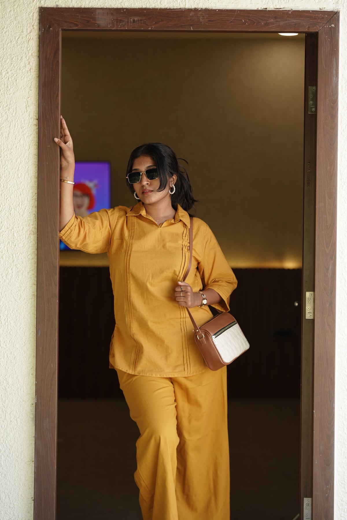 Sunday – Mustard Cotton Slub Co-ord Set