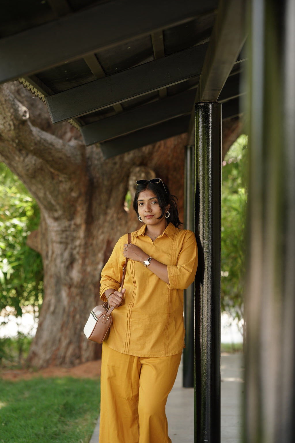 Sunday – Mustard Cotton Slub Co-ord Set