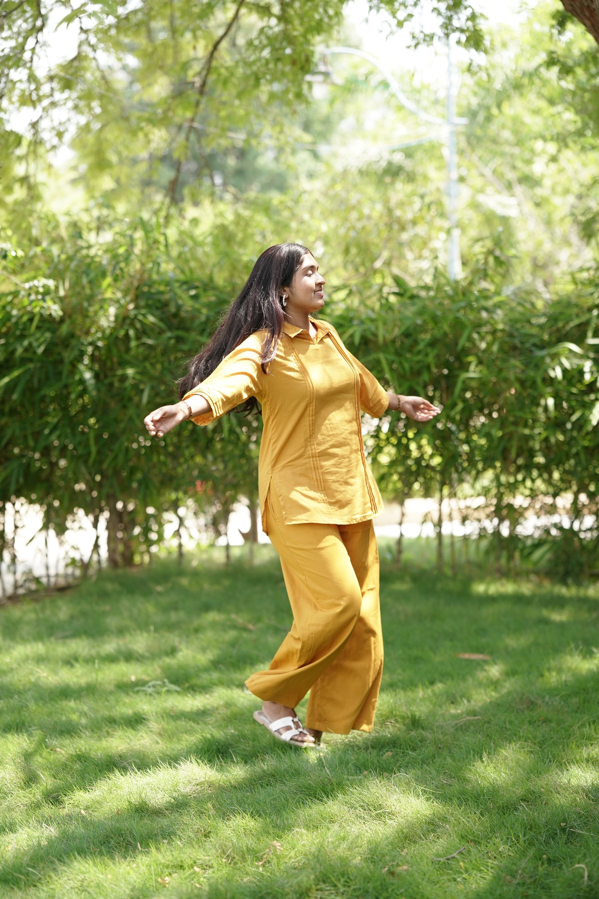 Sunday – Mustard Cotton Slub Co-ord Set