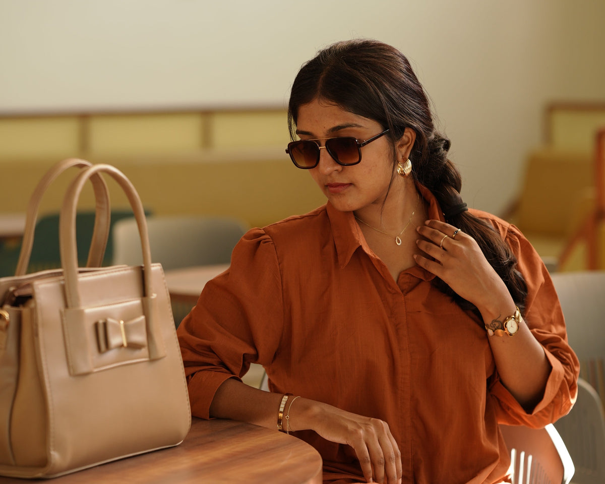 Her Way – Rust Cotton Slub & Twill Co-ord Set