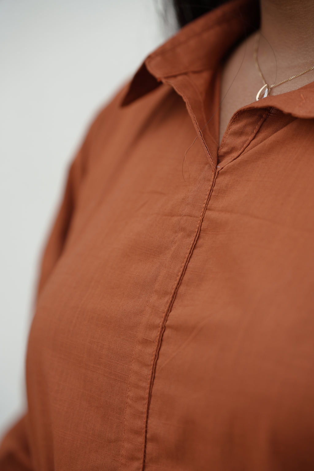 Her Way – Rust Cotton Slub & Twill Co-ord Set