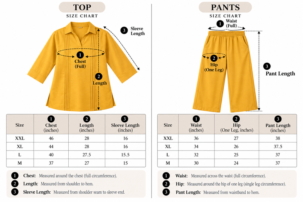 Sunday – Mustard Cotton Slub Co-ord Set