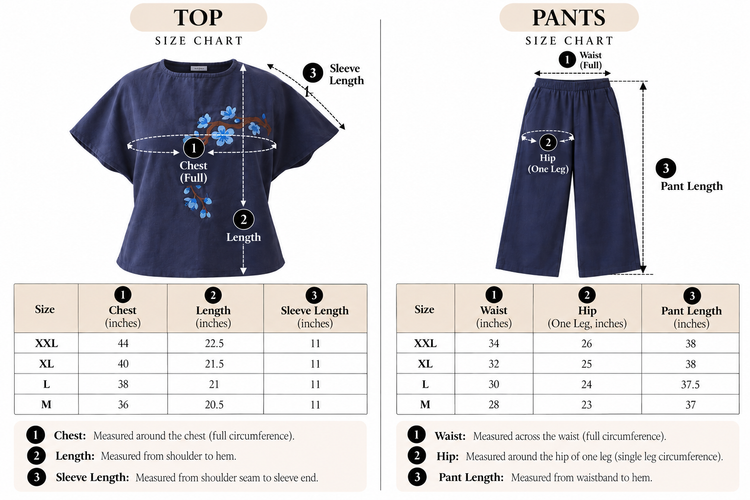 Me-Time Embroidered Box-Top Co-ord Set